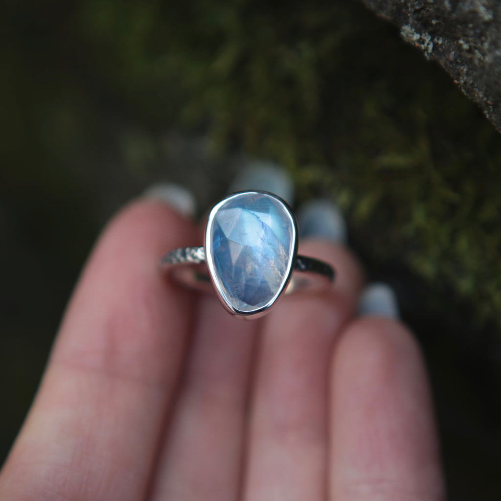Large Moonstone Relic Ring - Size 7 OOAK