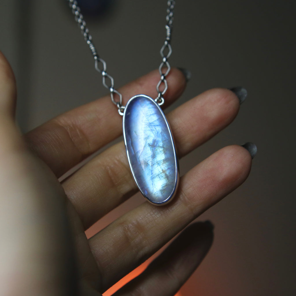 OOAK Large Moonstone Spiritus Necklace