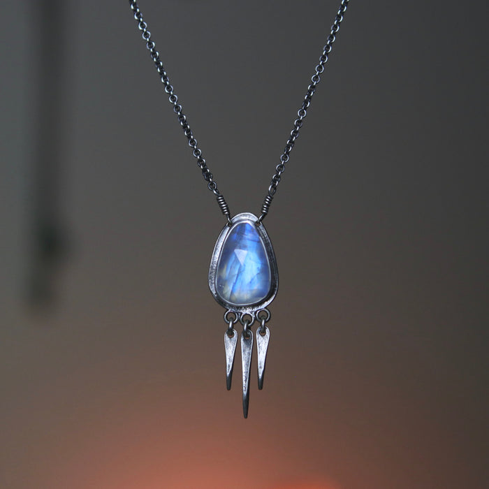 OOAK Dream Seeker Talisman in Rainbow Moonstone