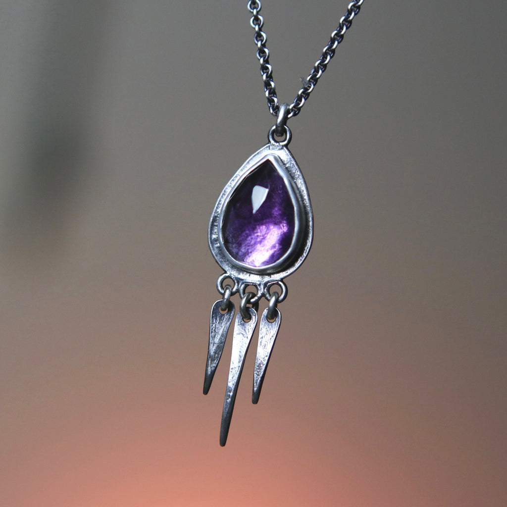 Amethyst Tear Dream Seeker Talisman