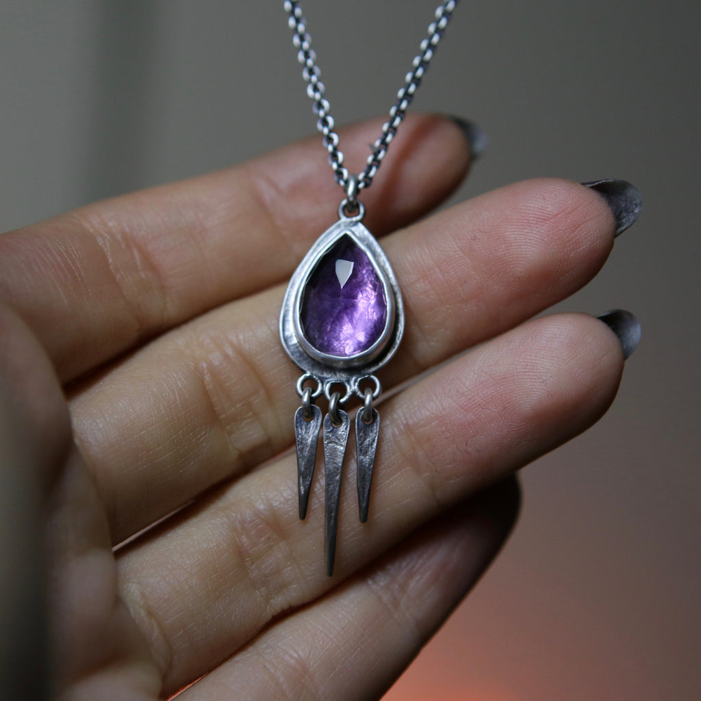 Amethyst Tear Dream Seeker Talisman