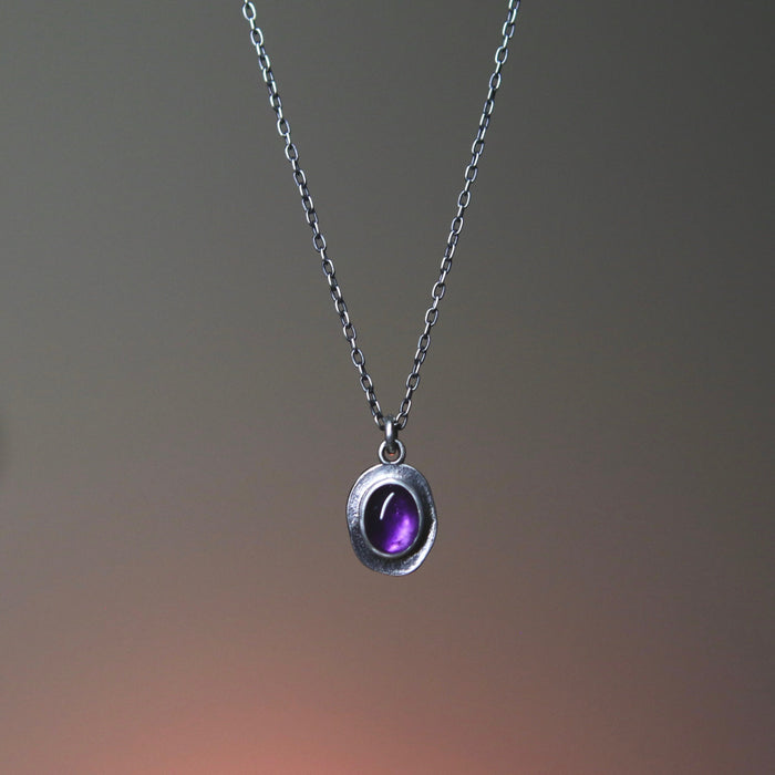 Amethyst Mini Petal Pendant - *Limited*