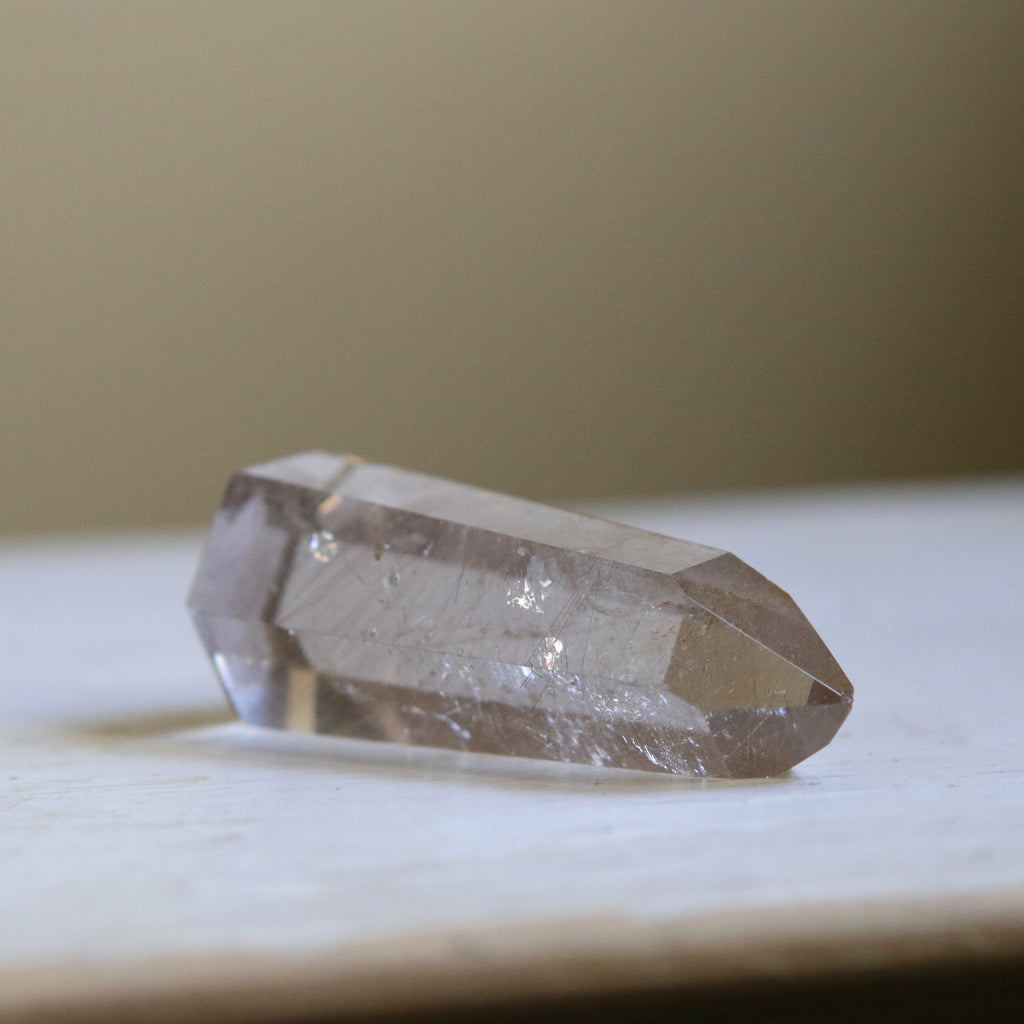 Tall Light Smokey Quartz Crystal Point