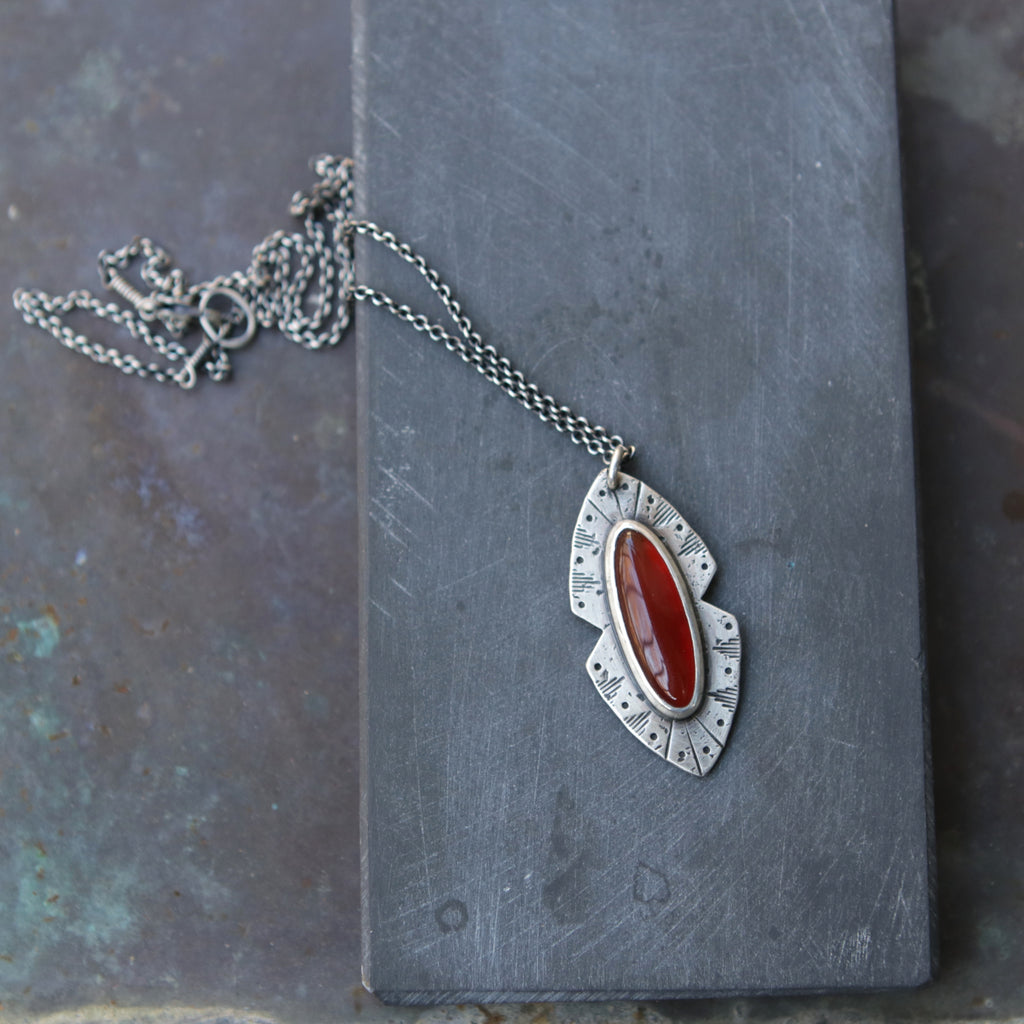 Rogue River Necklace in Carnelian