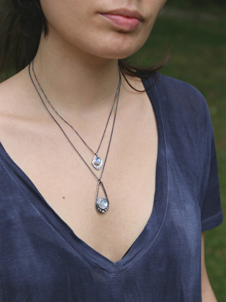 Rainbow Moonstone Artemis Necklace *limited*