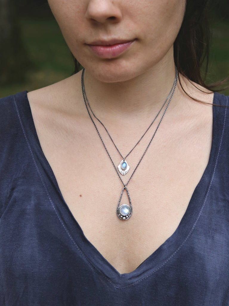 Rainbow Moonstone Artemis Necklace *limited*