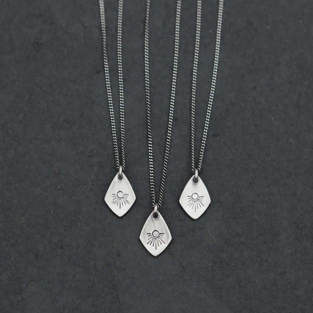Shooting Star Spade Charm Necklace