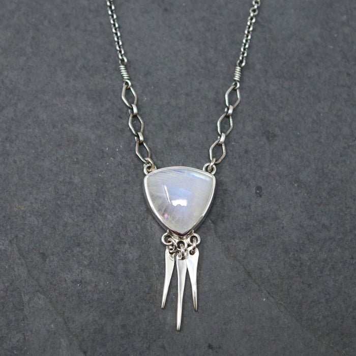 Moonstone Spiritus Fringe Necklace *One Available*