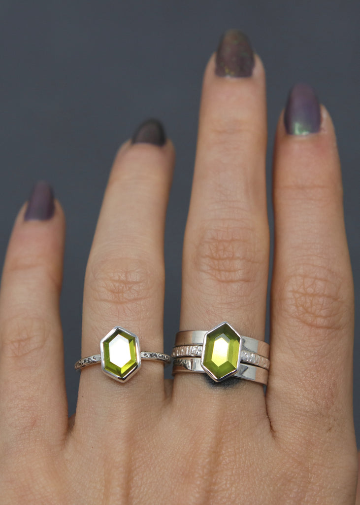 Peridot Hex Stargazer - Size 6.5
