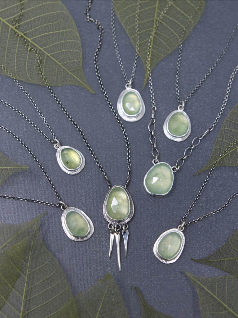 OOAK Prehnite Spiritus Necklace