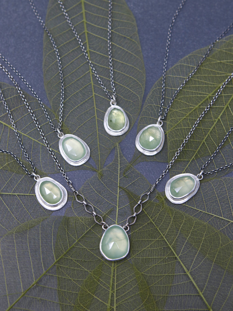 OOAK Prehnite Spiritus Necklace