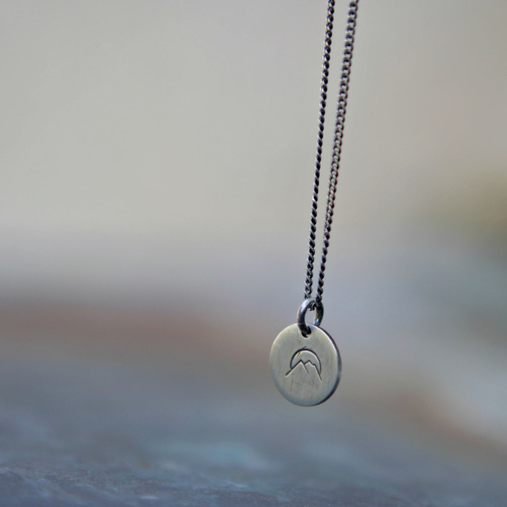 Sunrise Mountain Charm Necklace
