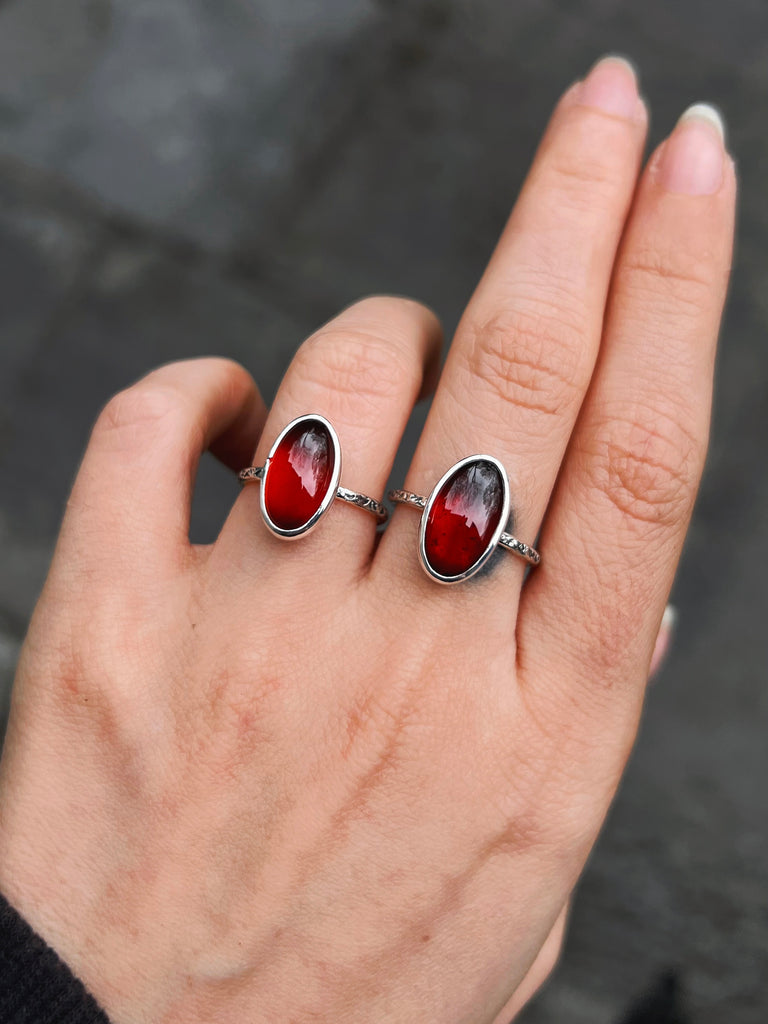 Hessonite Garnet Relic Ring - Size 7